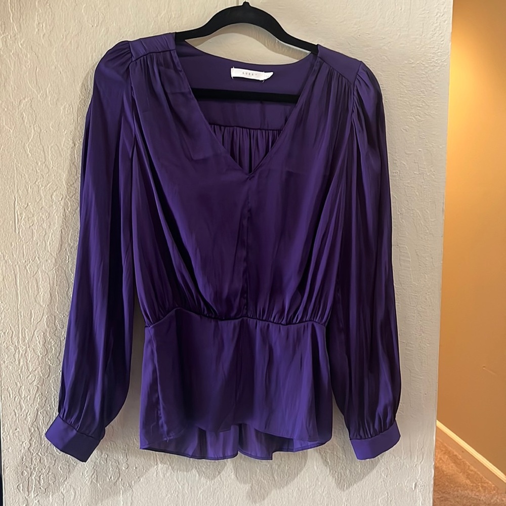 Royal purple blouse